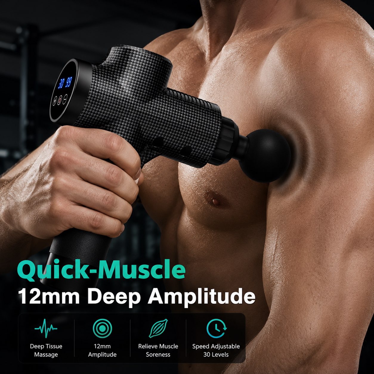 Massage Gun – 30 Speed Levels